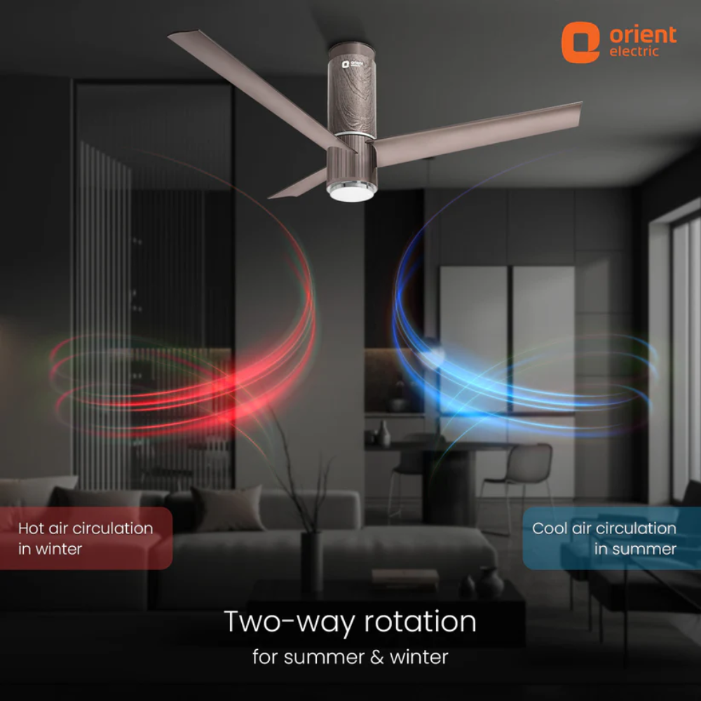AEROSLIM IOT REMOTE FAN WITH LIGHT 1200MM  CHAMPAGNE BROWN